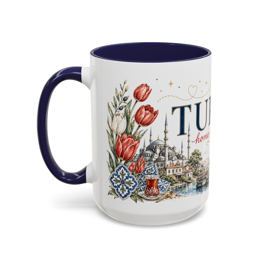 Turkey Home Country Mug | Moving Away Gift | Long Distance Friendship | 11 oz 15 oz Accent Mug