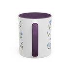 Alaska Forget-me-not Mug, State Flower Floral Coffee Cup, 11oz Botanical Gift