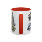 Charlotte Coffee Mug | United States Travel Souvenir | Vintage Illustrated City Gift | 11 oz 15 oz Accent Mug
