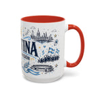 Argentina Soccer Coffee Mug | Soccer Fan Gift | Accent Color Ceramic 11oz 15oz Match Day Cup