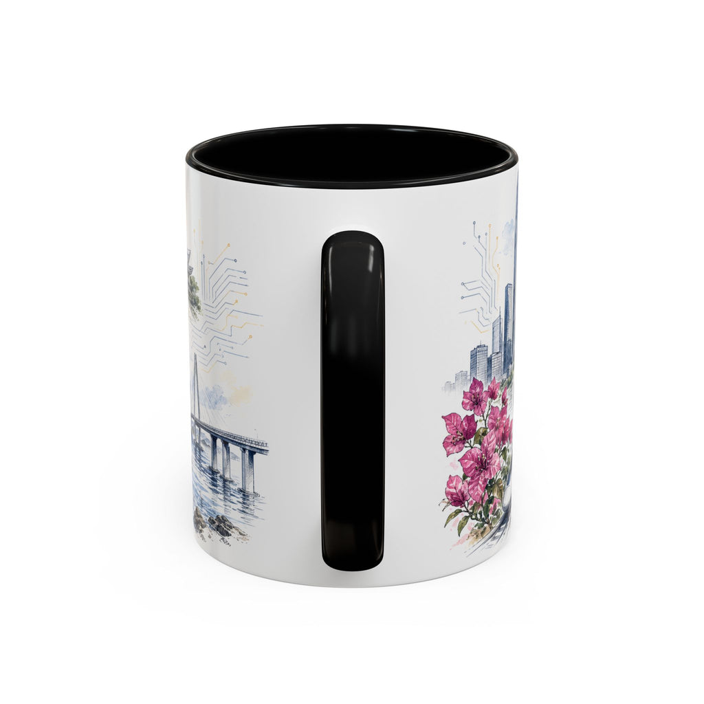 Shenzhen Coffee Mug | China Travel Souvenir | Vintage Illustrated City Gift | 11 oz 15 oz Accent Mug