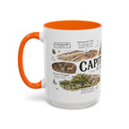 Capitol Reef National Park Coffee Mug | Utah Sandstone Canyon Hiking Gift | Accent Color Ceramic 11oz 15oz