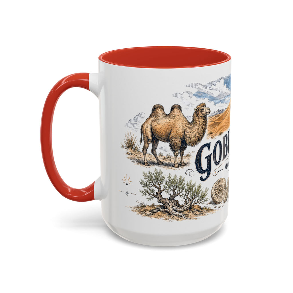 Gobi Desert Mug, Mongolia Travel Souvenir, Bucket List Gift, Accent Ceramic Coffee Mug 11oz 15oz