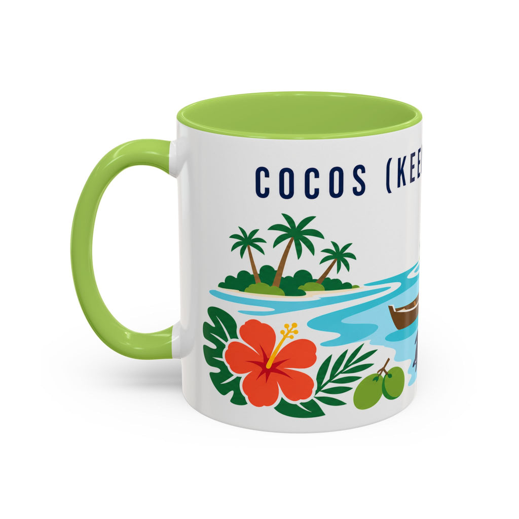Cocos (Keeling) Islands Coffee Mug | Travel Souvenir Accent Mug | Country Gift Ceramic Cup 11oz 15oz