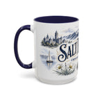 Salt Lake City Coffee Mug | United States Travel Souvenir | Vintage Illustrated City Gift | 11 oz 15 oz Accent Mug