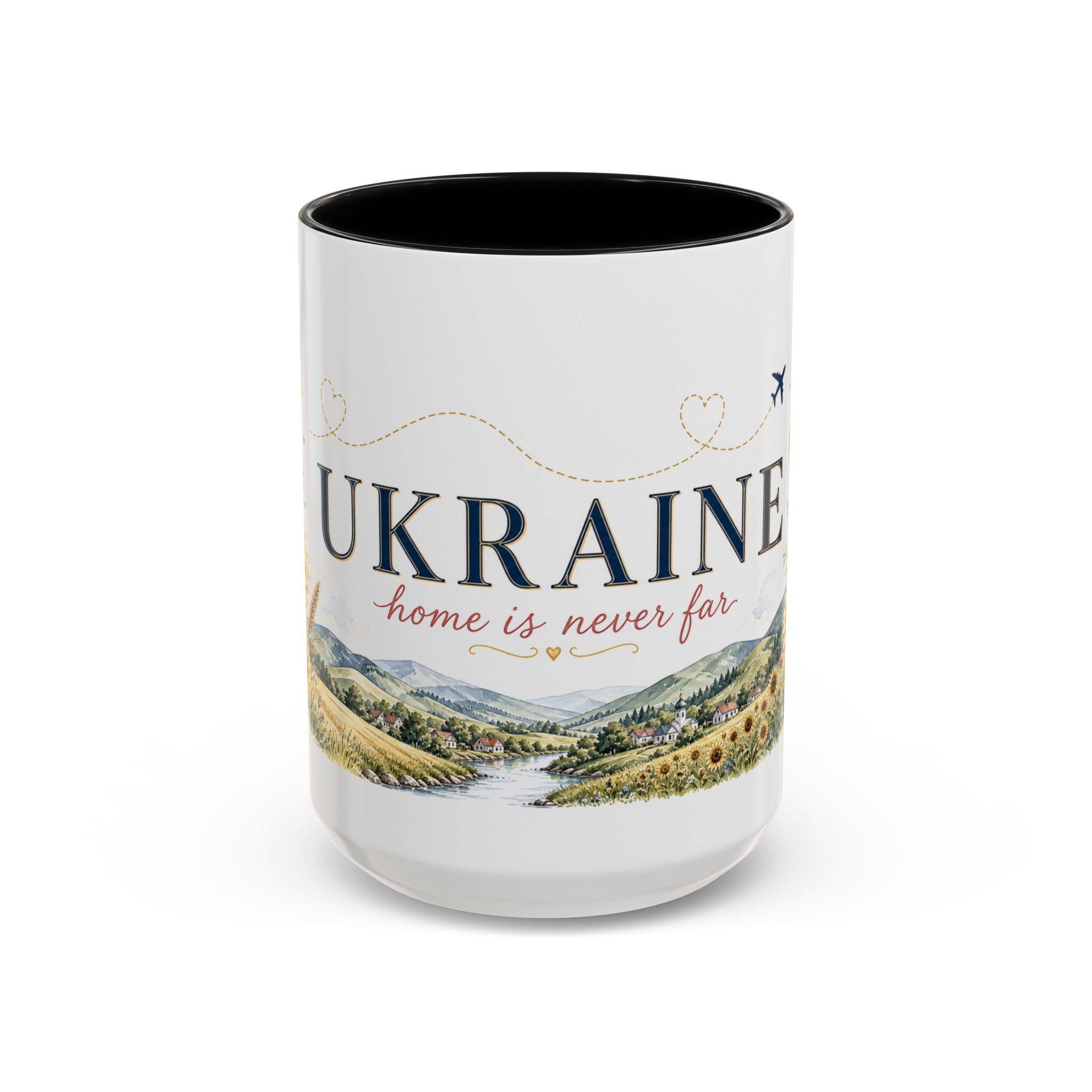 Ukraine Home Country Mug | Moving Away Gift | Long Distance Friendship | 11 oz 15 oz Accent Mug
