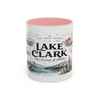 Lake Clark National Park Coffee Mug | Alaska Fly-in Wilderness Adventure Gift | Accent Color Ceramic 11oz 15oz