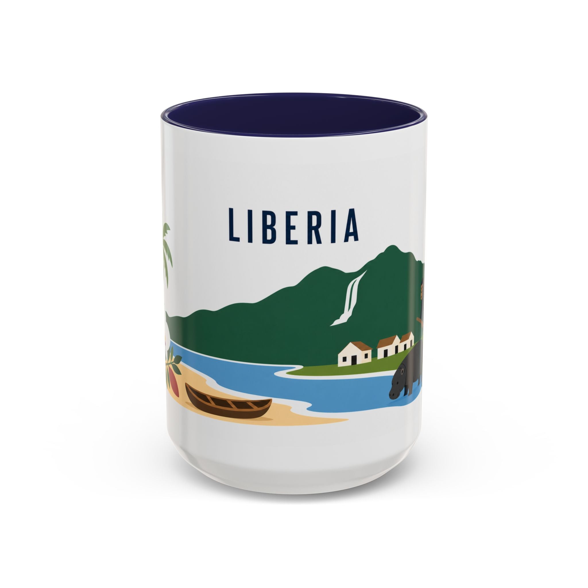 Liberia Coffee Mug | Travel Souvenir Accent Mug | Country Gift Ceramic Cup 11oz 15oz