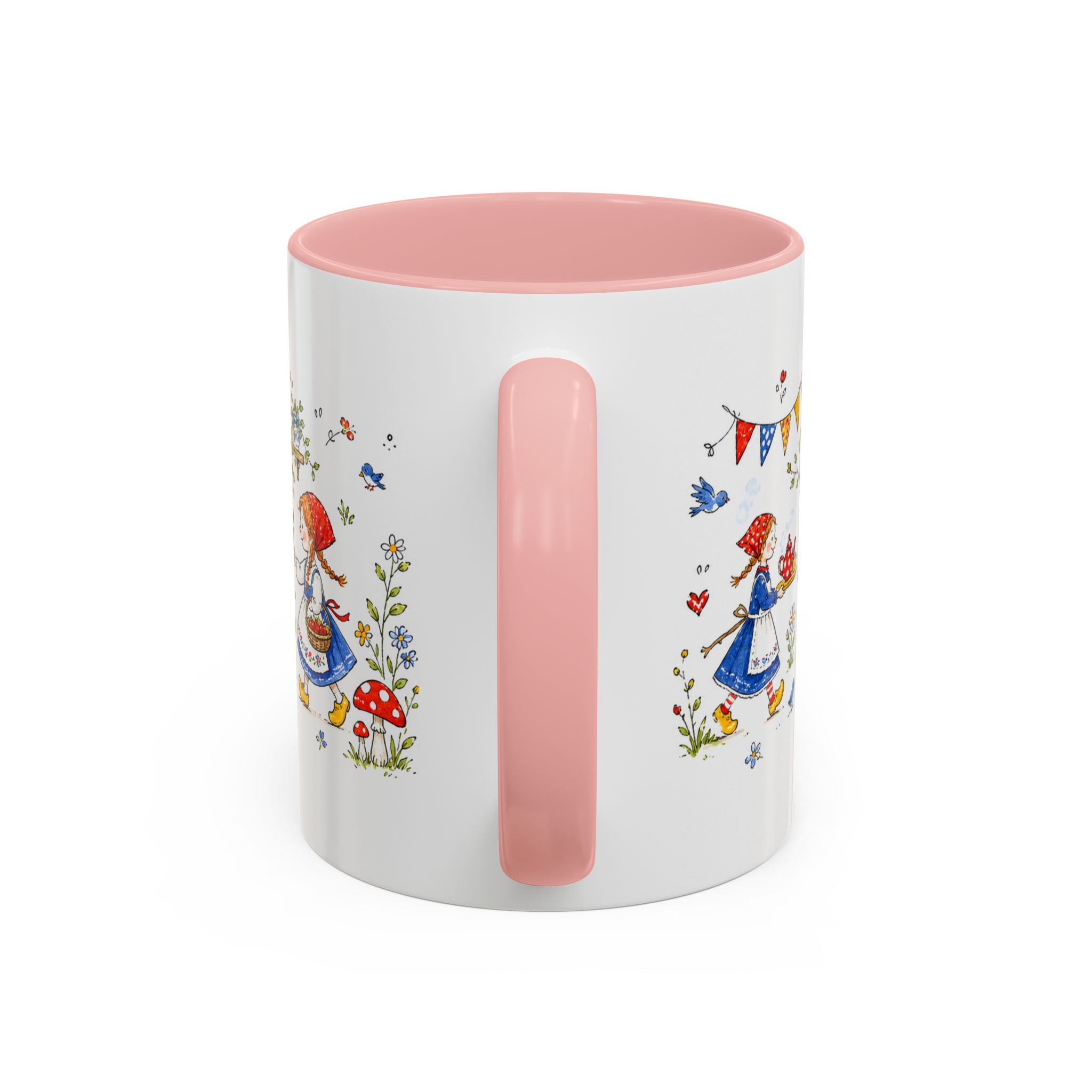 Storybook Cottage Breakfast Mug | Hand Painted Fairy Tale Accent Coffee Mug