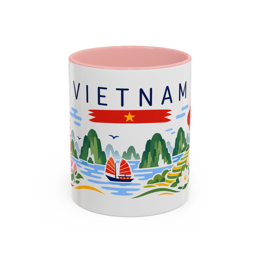 Vietnam Coffee Mug | Travel Souvenir Accent Mug | Country Gift Ceramic Cup 11oz 15oz