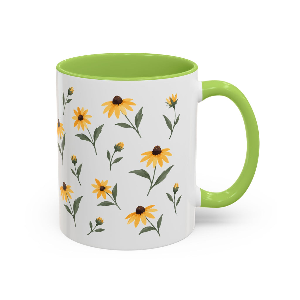 Maryland Black-eyed Susan Mug, State Flower Floral Coffee Cup, 11oz Botanical Gift