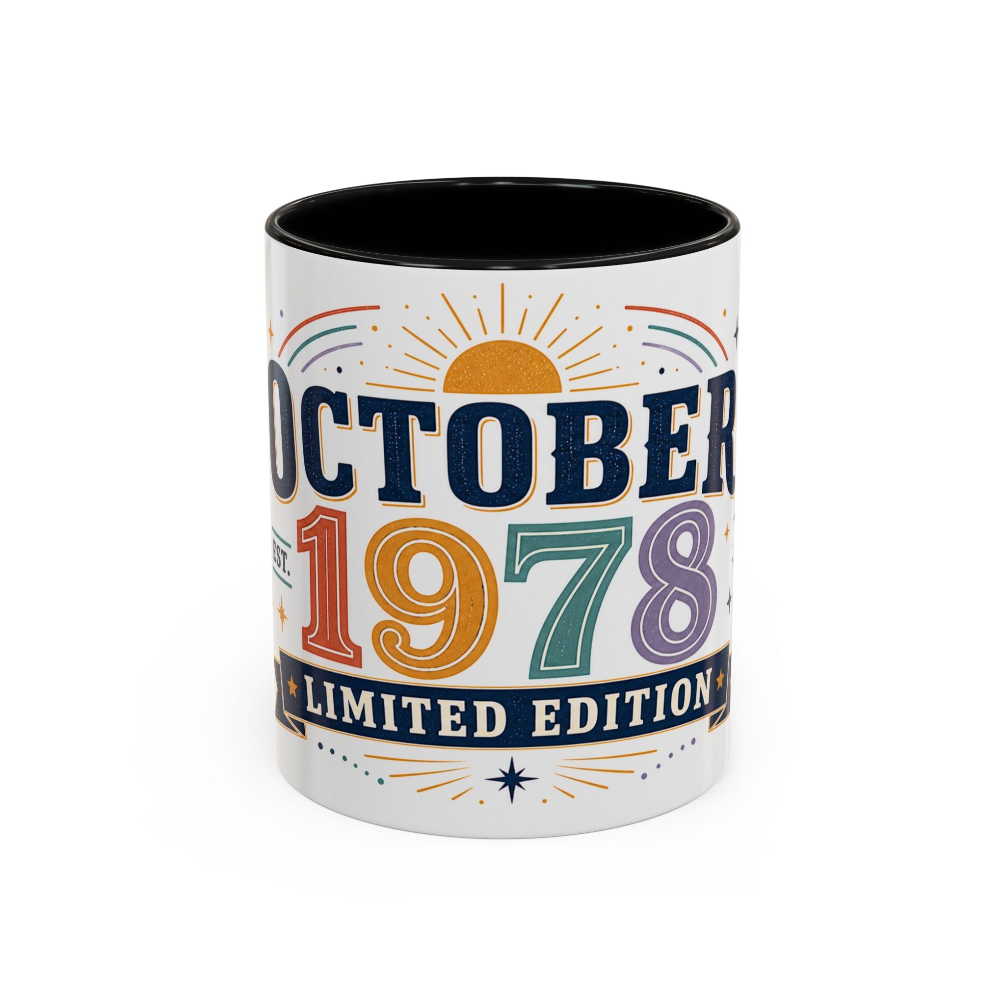 Custom Birthday Mug | Celestial Retro Design, Limited Edition (11oz or 15oz)