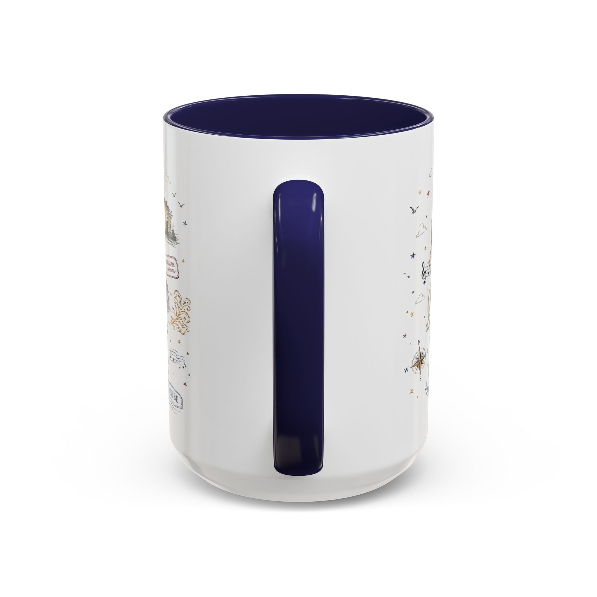 Vienna Coffee Mug | Austria Souvenir Travel Gift | Accent Color Ceramic 11oz 15oz