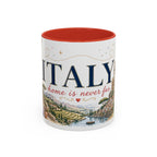 Italy Home Country Mug | Moving Away Gift | Long Distance Friendship | 11 oz 15 oz Accent Mug