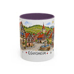 Eguisheim Illustrated Travel Mug | Alsace France Souvenir Accent Coffee Mug | 11oz 15oz Ceramic Cup