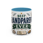 Best Grandparents Ever Coffee Mug | Gift From Grandkids | Accent Color Ceramic 11oz 15oz