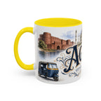 Agra Coffee Mug | India Travel Souvenir | Vintage Illustrated City Gift | 11 oz 15 oz Accent Mug