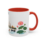 Bangkok Coffee Mug | Thailand Travel Souvenir | Porcelain Decal City Gift | 11oz 15oz Accent Mug