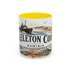 Skeleton Coast Mug, Namibia Travel Souvenir, Bucket List Gift, Accent Ceramic Coffee Mug 11oz 15oz