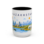 Kazakhstan Coffee Mug | Travel Souvenir Accent Mug | Place Gift Ceramic Cup 11oz 15oz