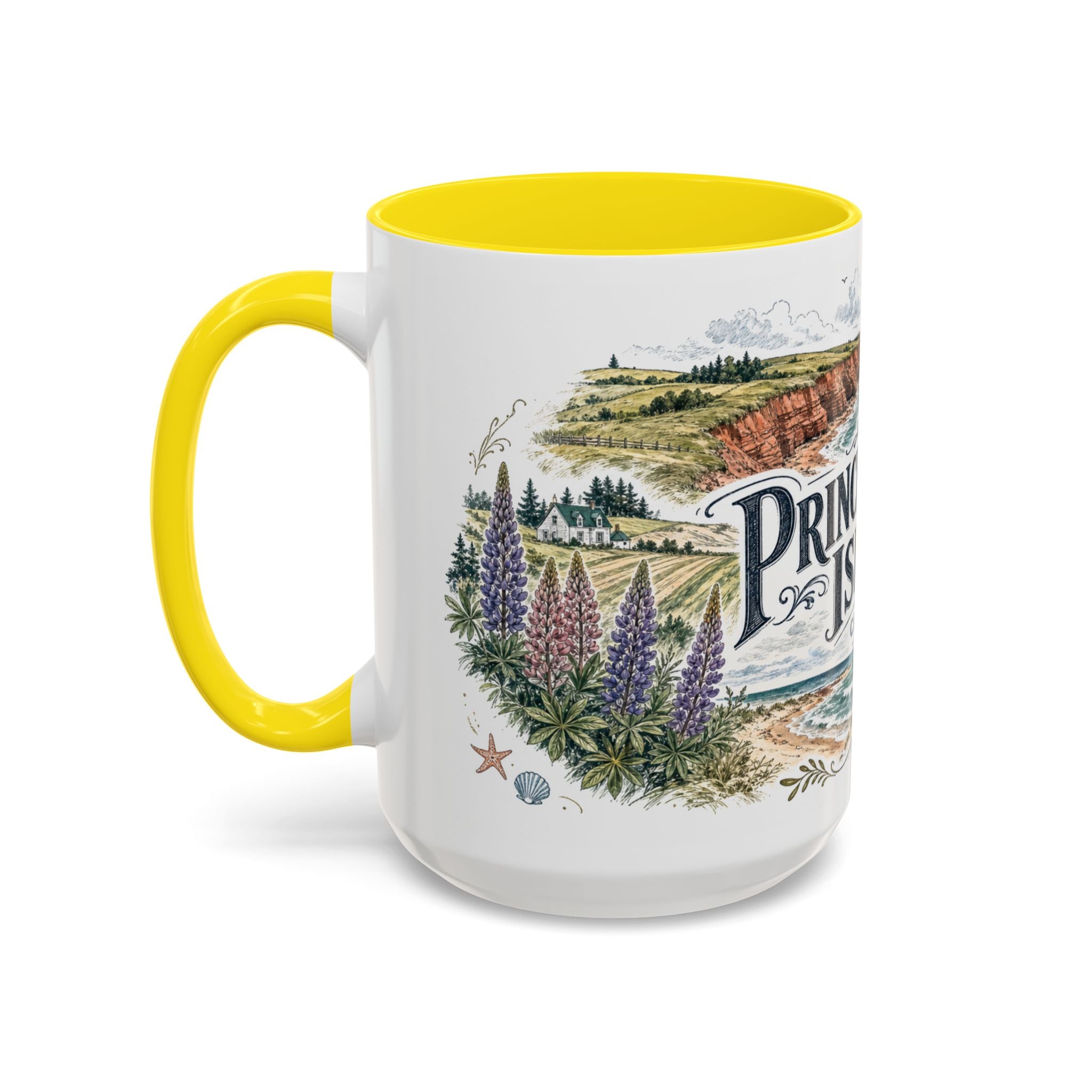 Prince Edward Island Mug, Canada Travel Souvenir, Bucket List Gift, Accent Ceramic Coffee Mug 11oz 15oz