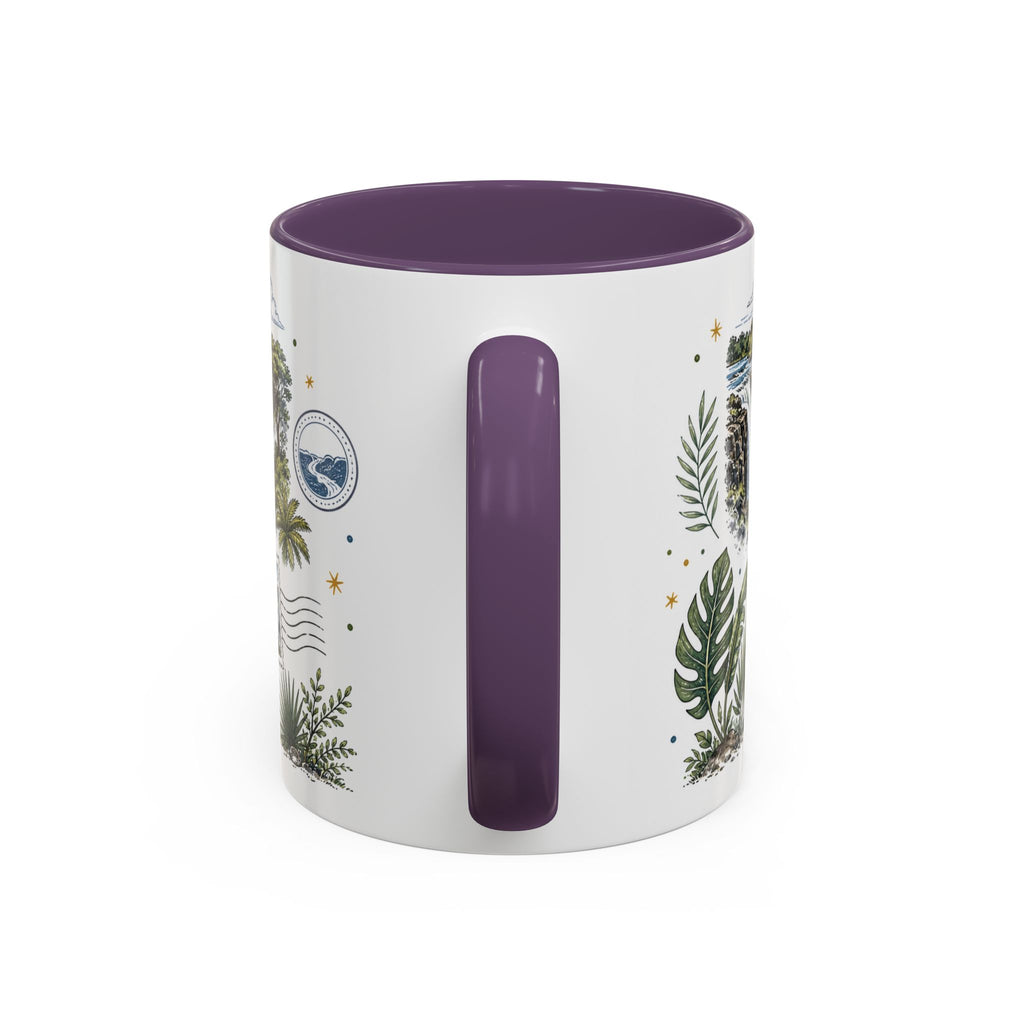 Victoria Falls Coffee Mug | Travel Destination Souvenir Gift | Accent Color Ceramic 11oz 15oz
