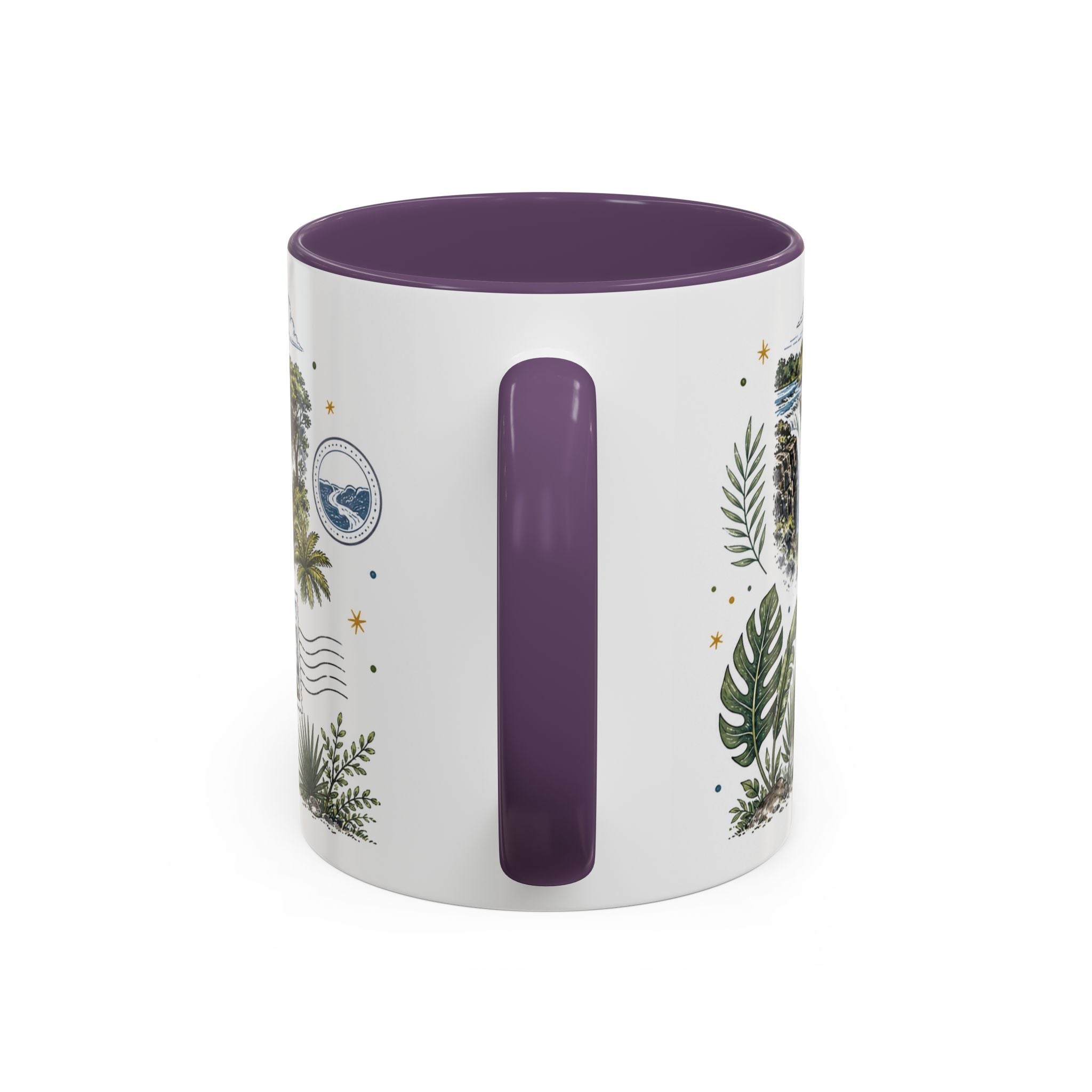 Victoria Falls Coffee Mug | Travel Destination Souvenir Gift | Accent Color Ceramic 11oz 15oz