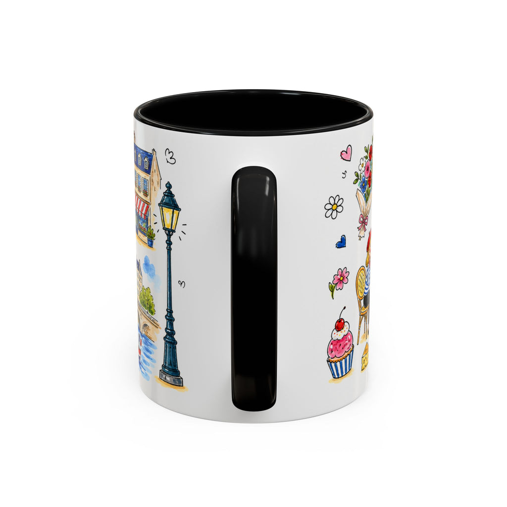 Paris Travel Mug | European City Souvenir Accent Coffee Mug | 11oz 15oz Ceramic Cup