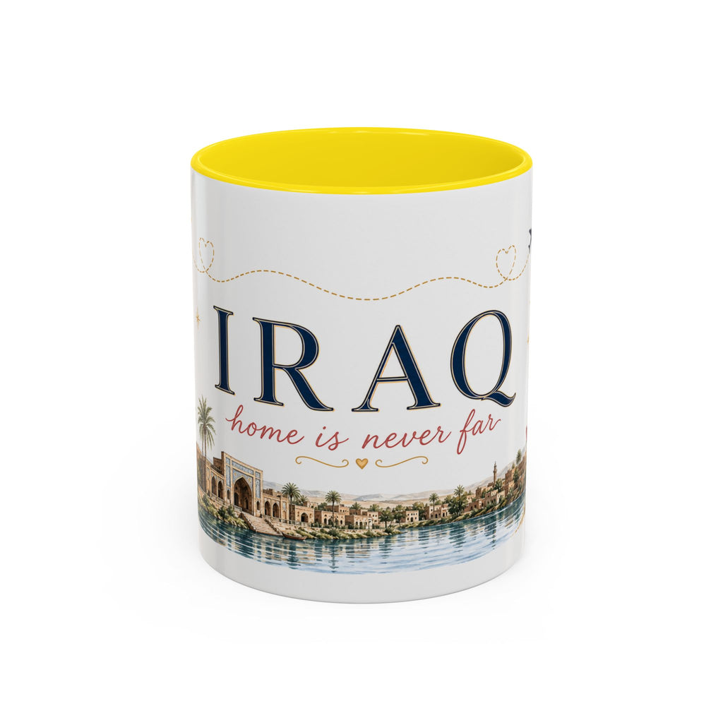 Iraq Home Country Mug | Moving Away Gift | Long Distance Friendship | 11 oz 15 oz Accent Mug