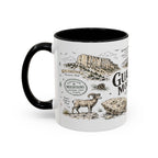 Guadalupe Mountains National Park Coffee Mug | Texas Desert Peaks Hiking Gift | Accent Color Ceramic 11oz 15oz