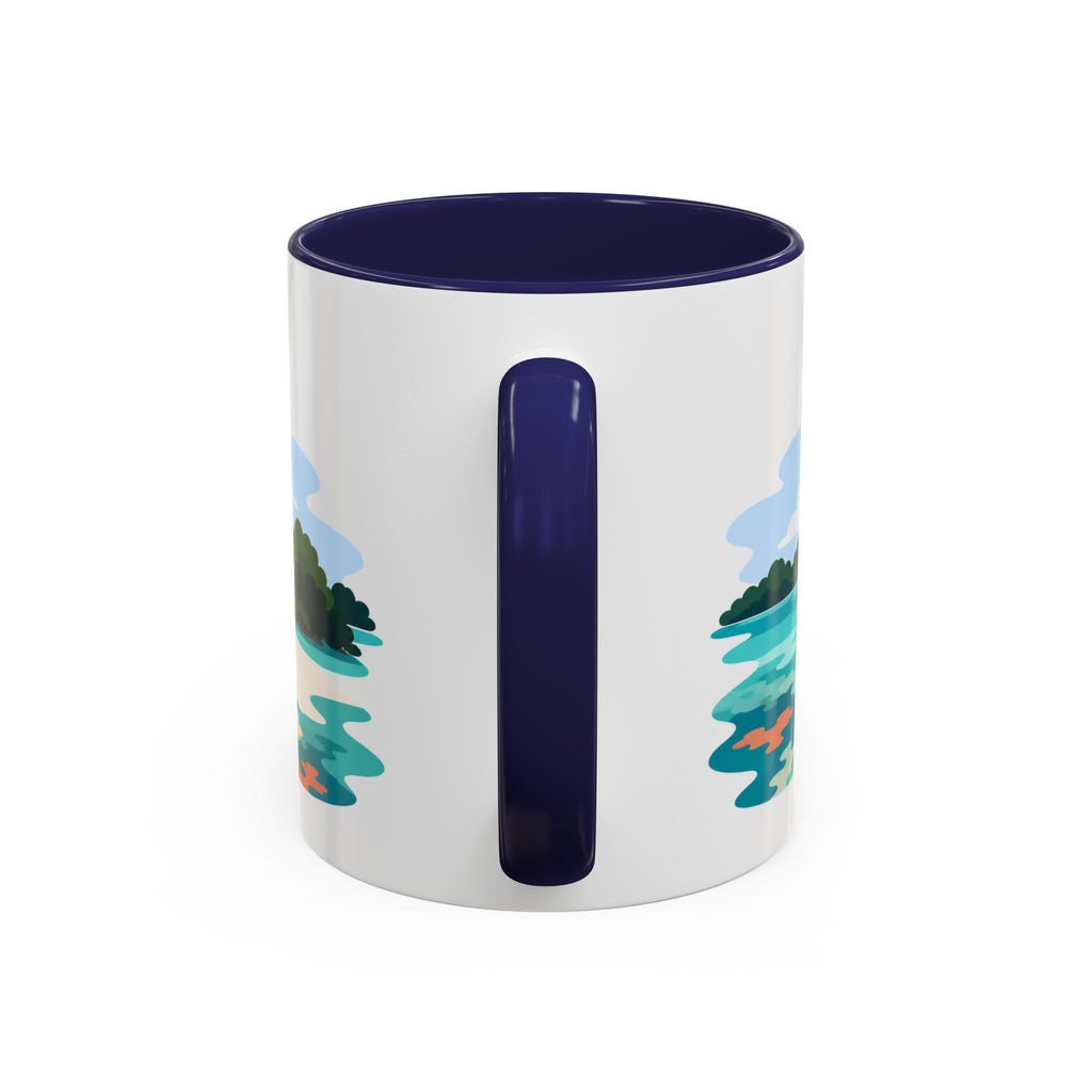 Biscayne National Park Coffee Mug | Solid Color Block Park Souvenir | 11oz 15oz Accent Mug