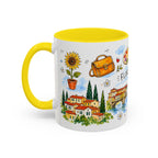 Florence Travel Mug | European City Souvenir Accent Coffee Mug | 11oz 15oz Ceramic Cup
