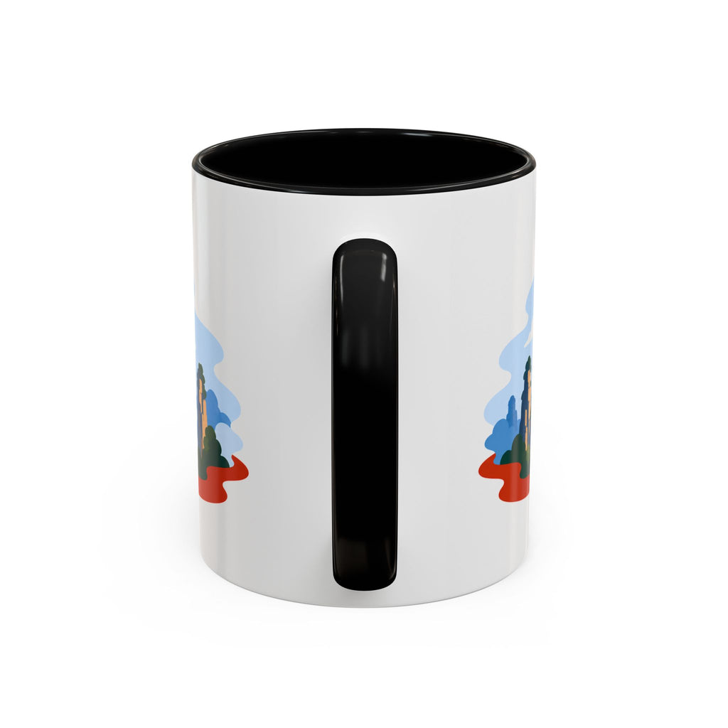 Zhangjiajie Coffee Mug | Travel Destination Souvenir Gift | Accent Color Ceramic 11oz 15oz