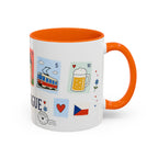 Prague Coffee Mug | Postage Stamp Collage Mug | Travel Souvenir Accent Cup 11oz 15oz