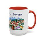 Bosnia and Herzegovina Coffee Mug | Travel Souvenir Accent Mug | Country Gift Ceramic Cup 11oz 15oz