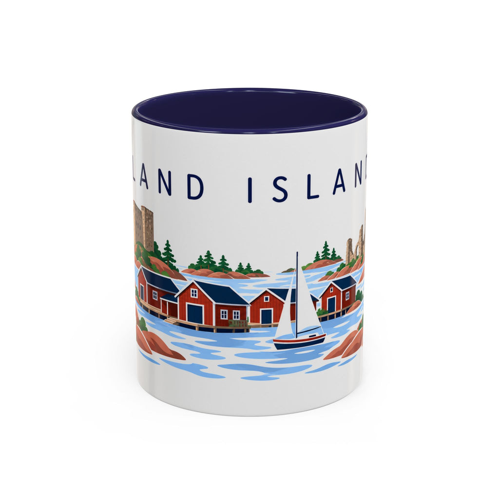 Åland Islands Coffee Mug | Travel Souvenir Accent Mug | Country Gift Ceramic Cup 11oz 15oz