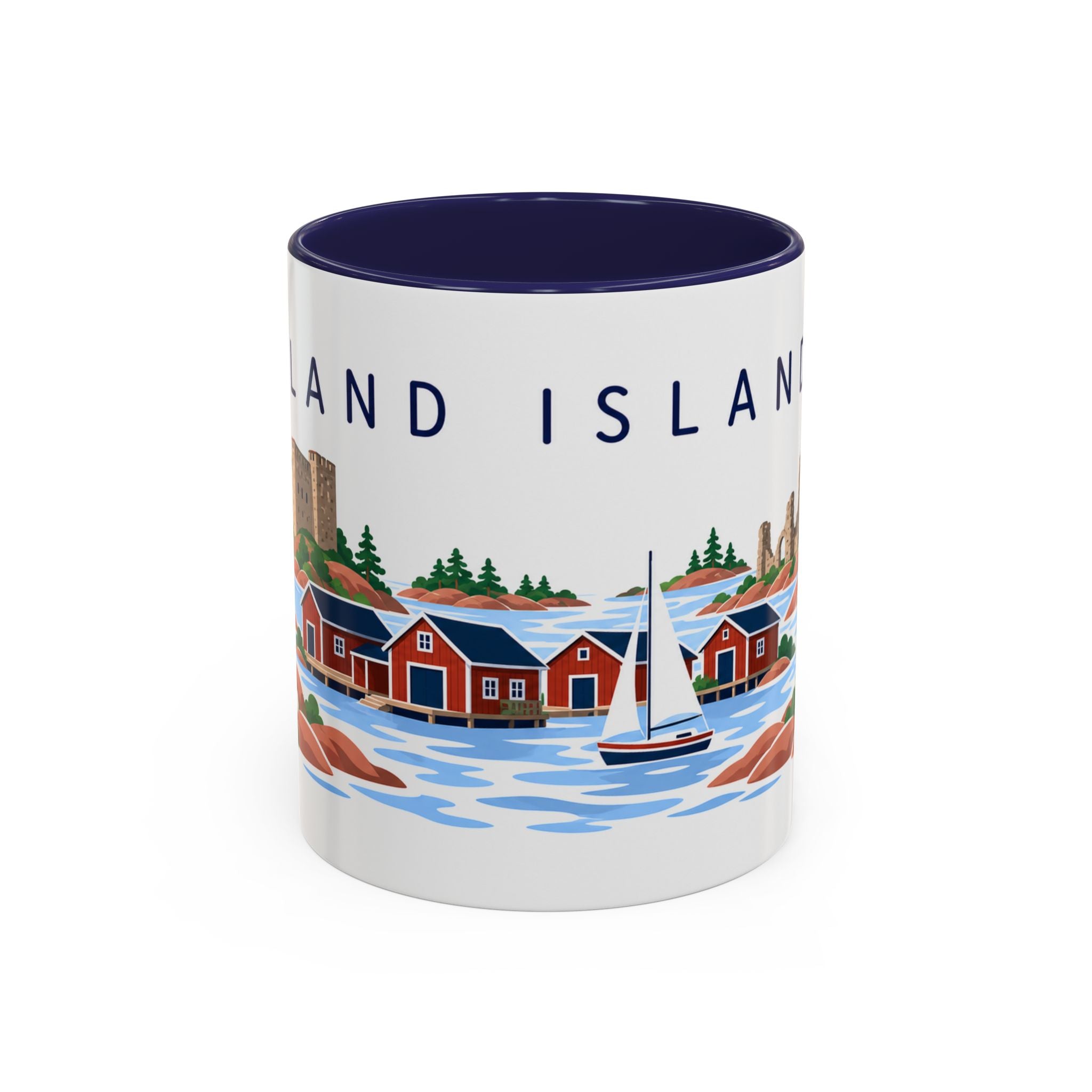 Åland Islands Coffee Mug | Travel Souvenir Accent Mug | Country Gift Ceramic Cup 11oz 15oz