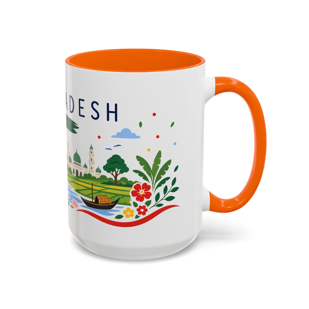 Bangladesh Coffee Mug | Travel Souvenir Accent Mug | Country Gift Ceramic Cup 11oz 15oz