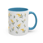 Kentucky Goldenrod Mug, State Flower Floral Coffee Cup, 11oz Botanical Gift