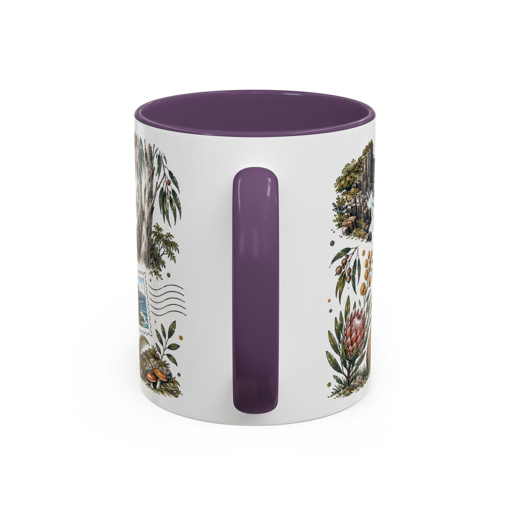 Tasmania Coffee Mug | Travel Destination Souvenir Gift | Accent Color Ceramic 11oz 15oz