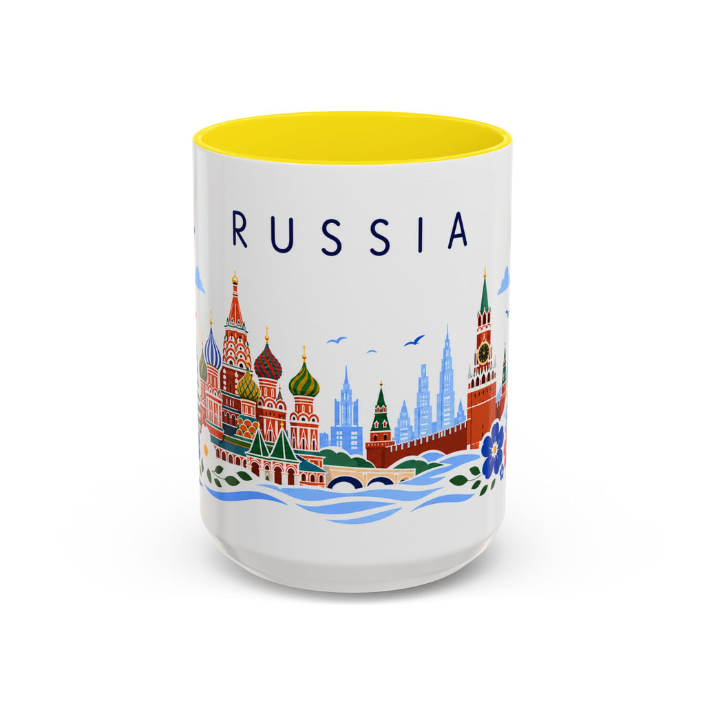 Russia Coffee Mug | Travel Souvenir Accent Mug | Place Gift Ceramic Cup 11oz 15oz