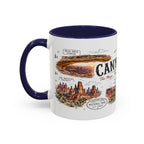 Canyonlands National Park Coffee Mug | Utah Red Rock Desert River Gift | Accent Color Ceramic 11oz 15oz