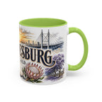 Johannesburg Coffee Mug | South Africa Travel Souvenir | Vintage Illustrated City Gift | 11 oz 15 oz Accent Mug