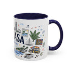 Kinshasa Coffee Mug | DR Congo Souvenir Travel Gift | Accent Color Ceramic 11oz 15oz