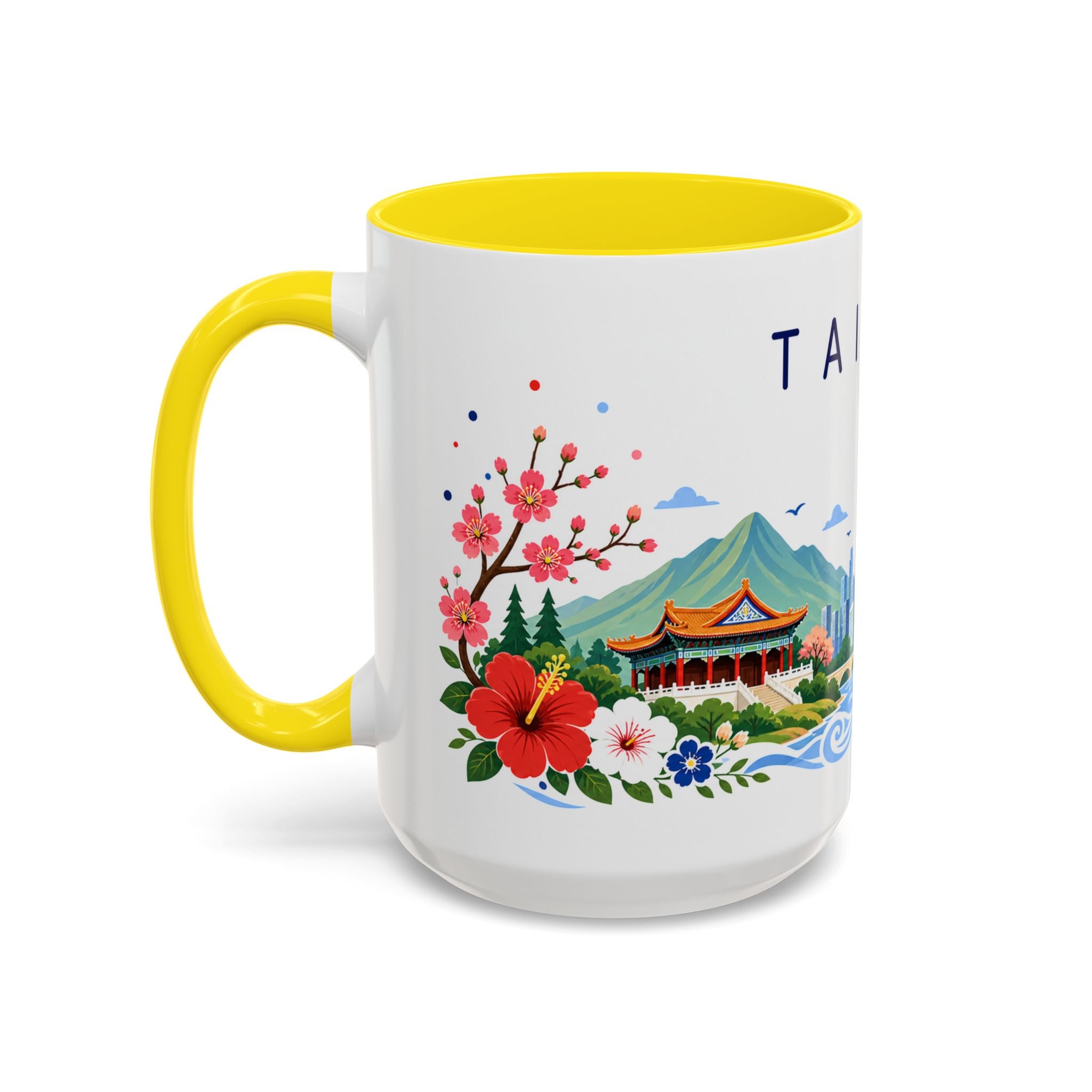 Taiwan Coffee Mug | Travel Souvenir Accent Mug | Place Gift Ceramic Cup 11oz 15oz