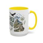 Machu Picchu Coffee Mug | Travel Destination Souvenir Gift | Accent Color Ceramic 11oz 15oz