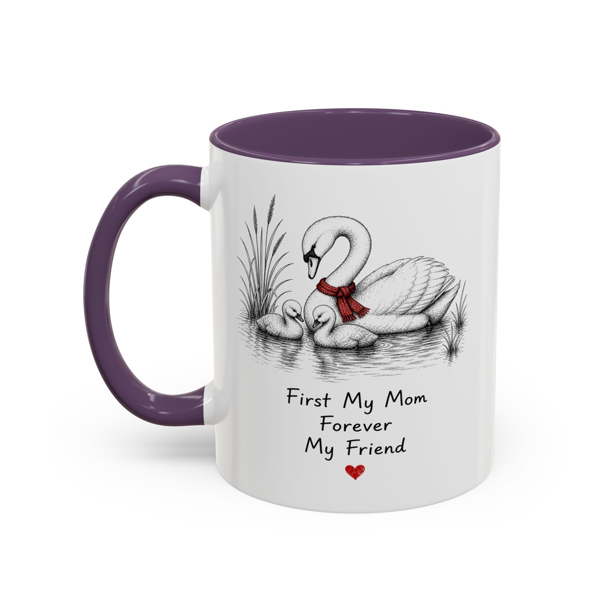 Swan Mom Coffee Mug | Forever My Friend | Mother's Day Gift