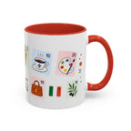 Florence Coffee Mug | Postage Stamp Collage Mug | Travel Souvenir Accent Cup 11oz 15oz