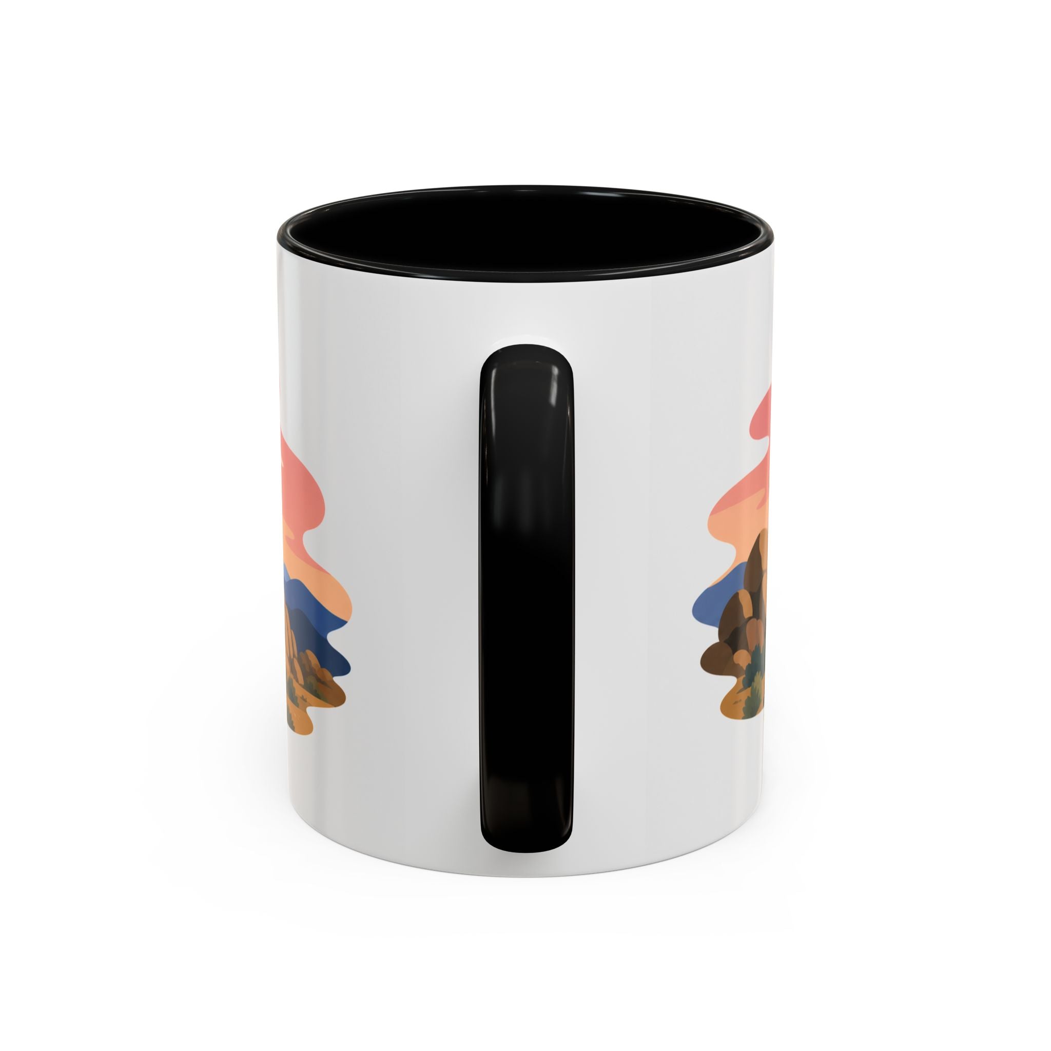 Joshua Tree National Park Coffee Mug | Solid Color Block Park Souvenir | 11oz 15oz Accent Mug