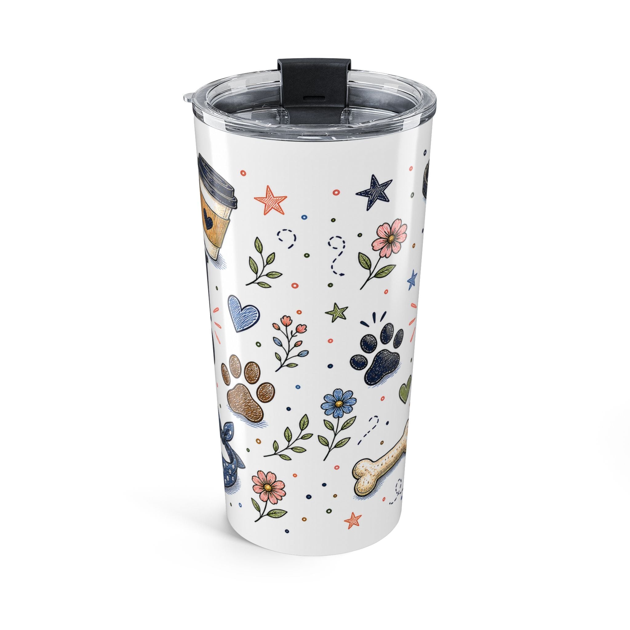 Dog Mom Daily Sip 20oz Tumbler | Dog Mom Gift | Insulated Stainless Steel Travel Cup